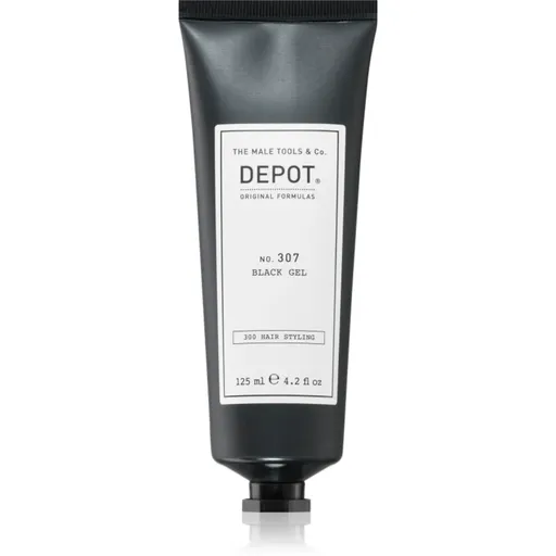 DEPOT 300 HAIR STYLING NO. 307 BLACK GEL styling gel pentru părul închis la culoare 125 ml
