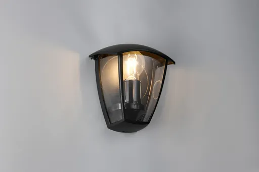 Lampa de gradina Venta, TRIO, 18x13x20 cm, 10W, 1x E27, aluminiu, negru mat