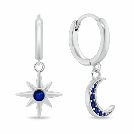 Brilio Silver Cercei asimetrici din argint cu zircon EA1221W