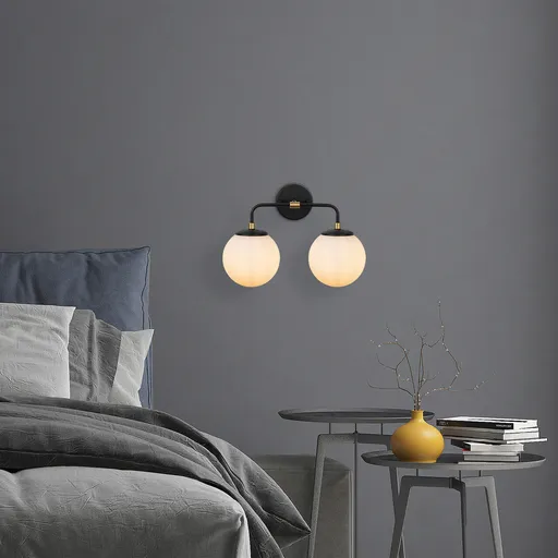 Aplica de perete, Opviq, 942FLG2176, Negru / Antic / Crem