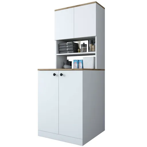 Dulap deasupra mașinii de spălat Kira White andWalnut