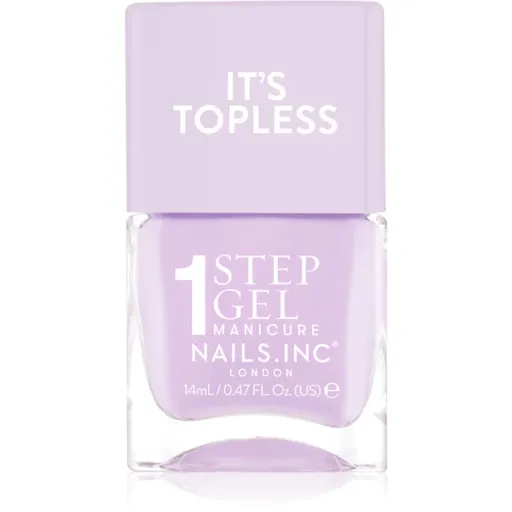 Nails Inc. It’s Topless lac de unghii sub forma de gel pentru un efect de lunga durata culoare Hailey 14 ml