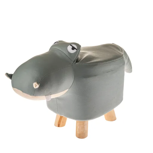 Scaun/taburetă lavabilă Hroch, 50 x 28 x 24 cm, gri