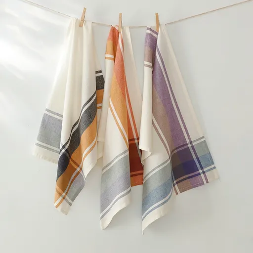 Pânze în carouri, bumbac-lin