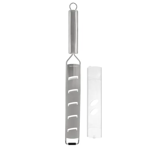 Râșniță de brânză plată din oțel inoxidabil cu mâner