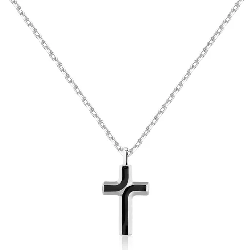 Brosway Colier atemporal din oțel cu cruce Backliner BBC07