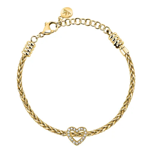 Morellato Brățară elegantă placată cu aur cu inimă Drops SCZ1394
