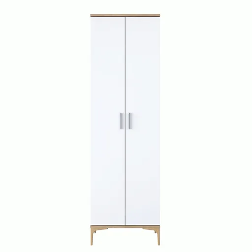 Cuier de perete, Hanah Home, EA111, 60x198.6x37.5 cm, Nuc/Alb