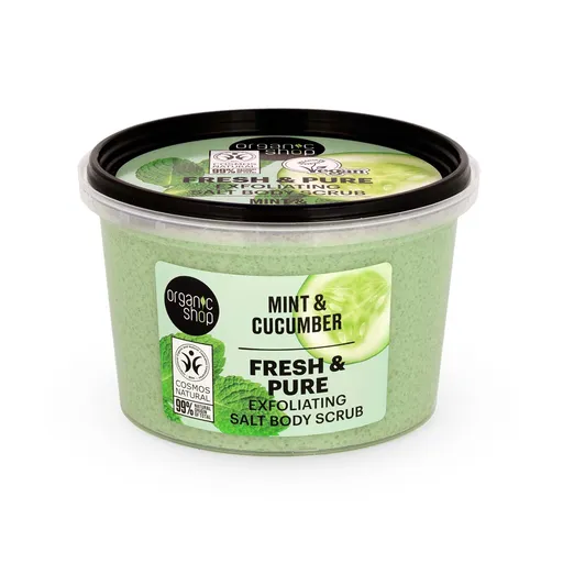 Organic Shop Peeling de corp Mentă și castravete (Body Scrub) 250 ml