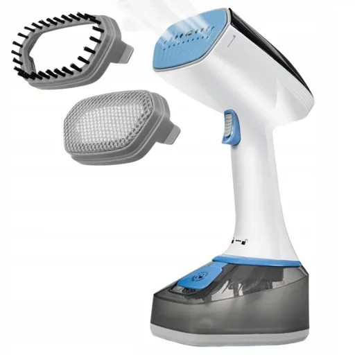 Aparat de calcat vertical cu abur First Austria FA-5647-2, 1400W, 320ml, Debit abur pana la 25 g/min, Alb/Albastru