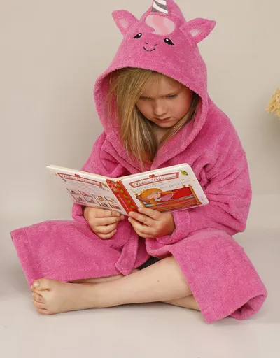 Halat de baie pentru copii Unicorn