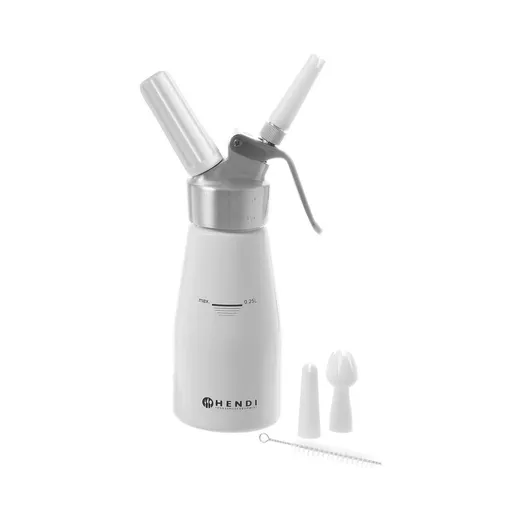 Aparat frisca Kitchen Line 0,25 L, set de 3 duze din polipropilena si o perie de curatare