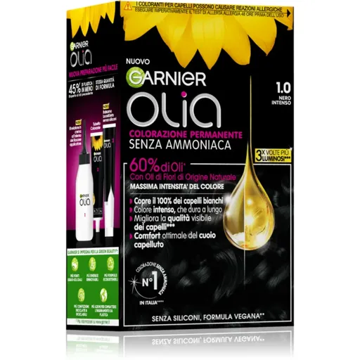 Garnier Olia Culoare permanenta pentru par culoare 1.0 Nero Intenso 1 buc