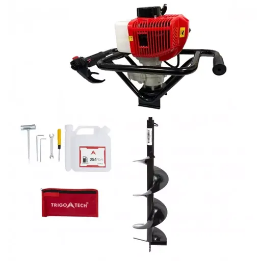 Motoburghiu - Foreza Pamant - BRILLO F4200 - Putere 5.7 CP, 8000 RPM, 52CC + 1 burghiu 100 mm