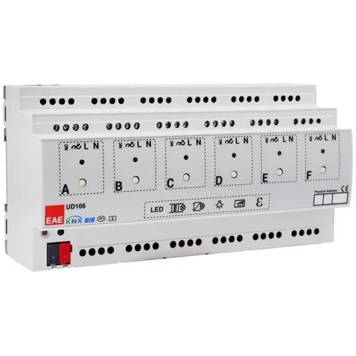 Actuator universal Dimare UD106 6 x 300VA 3331123 / SMP UD106 EAE S-KNX