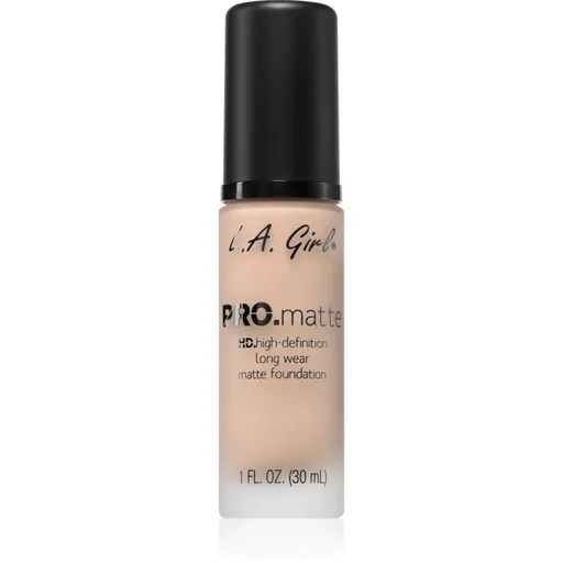 L.A. Girl Cosmetics PRO. Matte HD machiaj persistent cu efect matifiant culoare Natural 30 ml