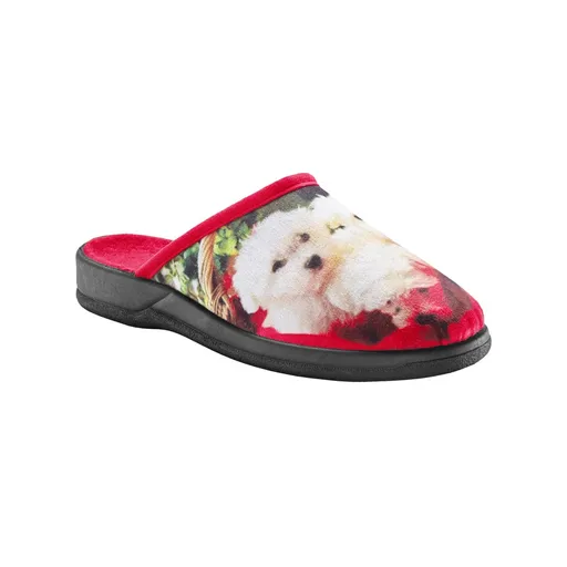Papuci de casă cu imprimare foto de câini