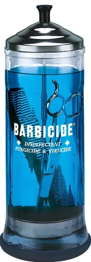 Recipient Barbicide 1100 ml din Sticla cu Capac Inoxidabil