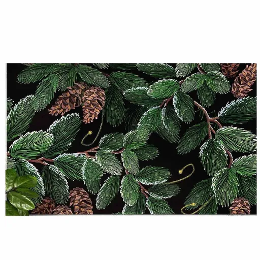 Covoras usa de la intrare Chilai Home 877CHL1148, 45x70 cm, PVC, Verde