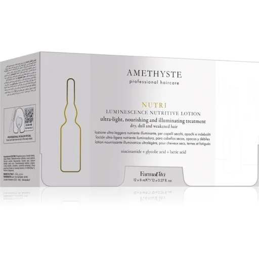 FarmaVita Amethyste Hydrate fiolă pentru hidratare si stralucire 12x8 ml