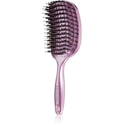 BrushArt Hair Vent blowdry hairbrush with boar bristles perie de par cu peri de nailon și de mistreț Large 1 buc