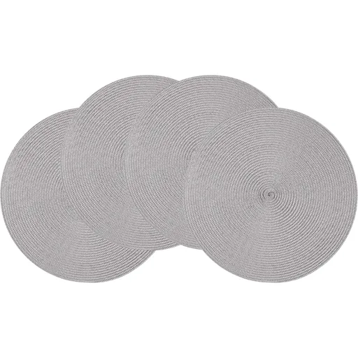 Suport de farfurie Altom Straw grey, diam. 38 cm, set de 4 buc., gri