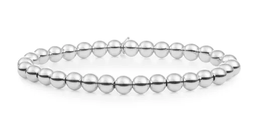 Sparkling Jewels Brățară cu biluțe din argint pentru femei Saturn SB-S-6MM-ADD