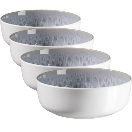 Mäser Set de farfurii adânci Lunaria Grey 18 cm, 4 buc., gri