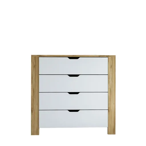 Dulap, Hanah Home, Nisan 1600-026, 90x85x42 cm, Nuc deschis / Alb