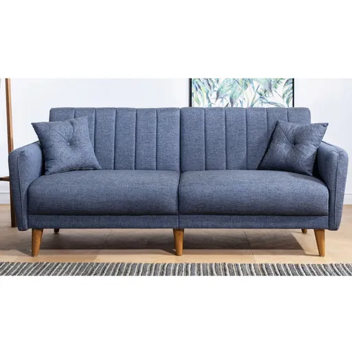 Canapea extensibila 3 locuri, Atelier del Sofa, 867UNQ1314, Albastru inchis