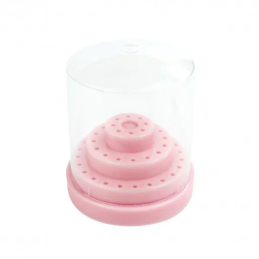 Cutie Depozitare Capat de Freza Big 48 Locuri, Light Pink