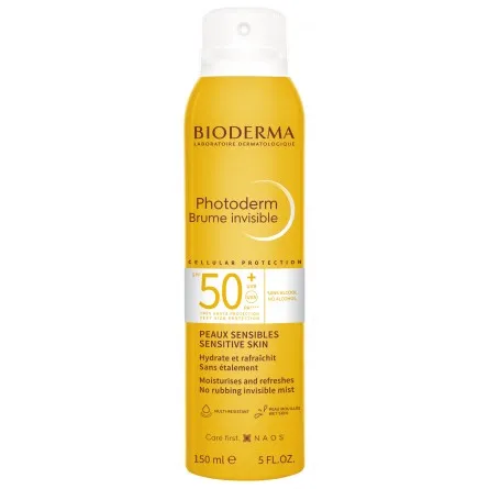 Bioderma Loțiune solară SPF 50+ Photoderm (Invisible Mist) 150 ml