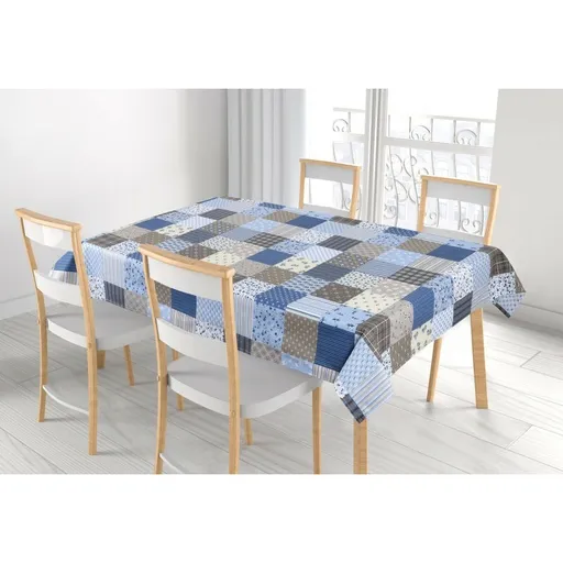 Față de masă Bellatex Adela Patchwork albastru,120 x 140 cm, 120 x 140 cm