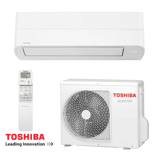 Aparat de aer conditionat Toshiba Essento RAS-B16B2KV2G-E + RAS-16B2AVG-E2, 16000 BTU, 32 m², A++, R-32, alb