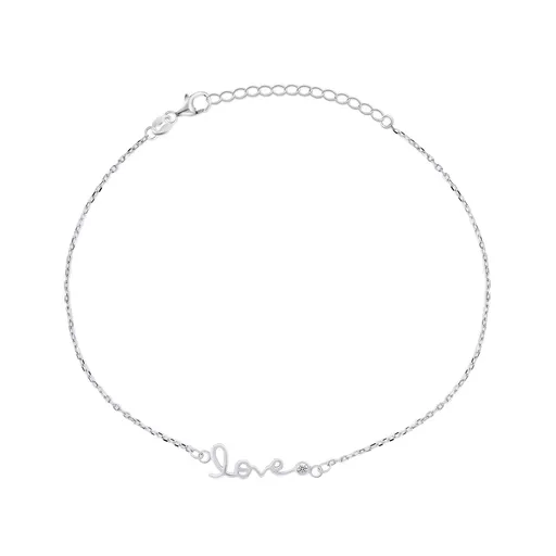 Brilio Silver Romantică Brățară din argint Love BRC66W