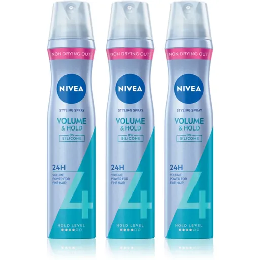 NIVEA Volume Care fixativ pentru volum maxim 3 x 250 ml