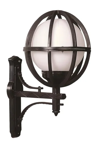 Lampa de exterior, Opviq, 685AVN1128, Alb/Negru
