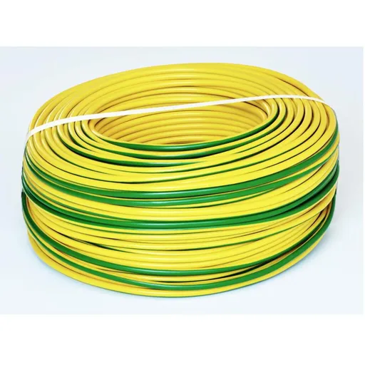 Rola 100m conductor litat din cupru MYF 4 (H07V-K) galben/verde