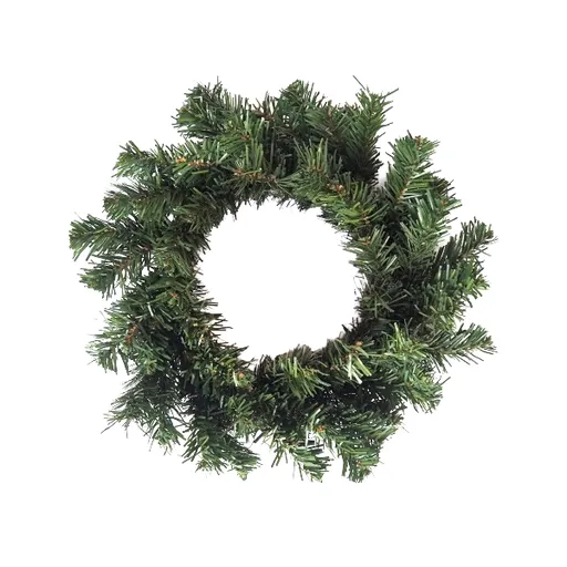 Coroană verde artificială, nedecorată, diam. 30 cm, diam. 30 cm