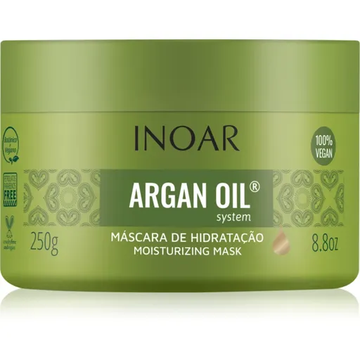 INOAR Argan Oil System masca pentru hidratare si matifiere pentru păr 250 g
