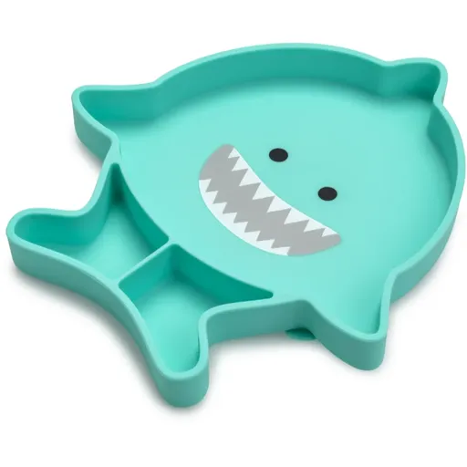Melii Silicone Suction Plate farfurie cu ventuză Shark 1 buc