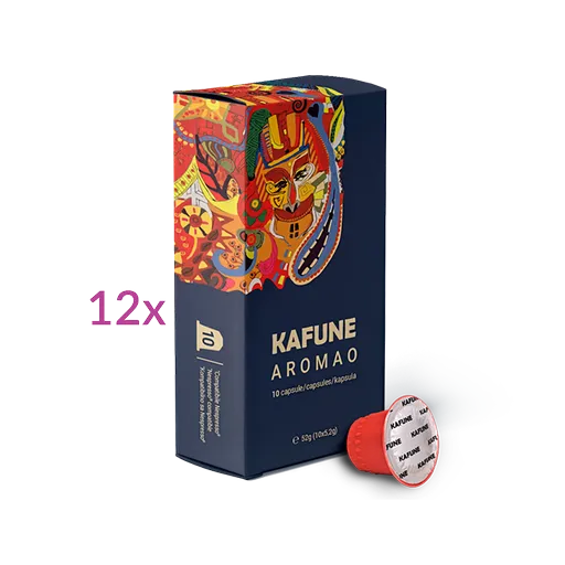 Pachet Cafea Capsule Aromao - Cafea Premium Kafune 120 Capsule Compatibile Nespresso