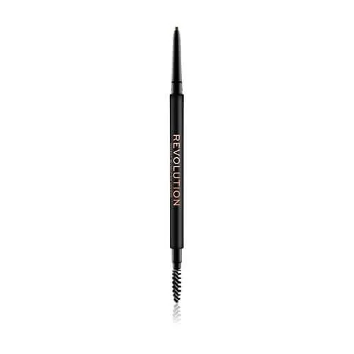 Revolution Creion cu perie pentru ochi (Precise Brow Pencil Medium Brown)