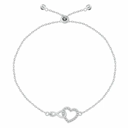 Brilio Silver Brățară glisantă din argint Dragoste infinită BRC252W