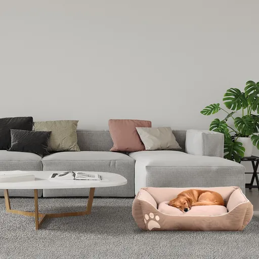 Pat pentru animale de companie, Paws & Whiskers, Lucy Dog & Cat M, Material exterior: 100% poliester, Maro / Bej