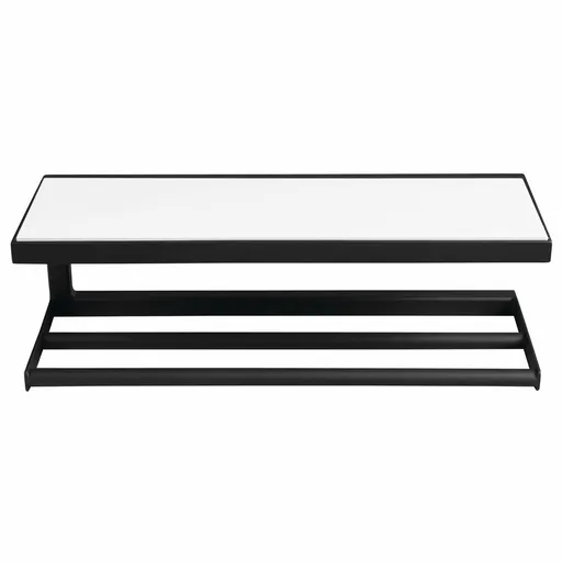 Raft de perete SAPHO Ska401 Ska 45 x 14 x 16 cm,negru mat cu placă MDF albă