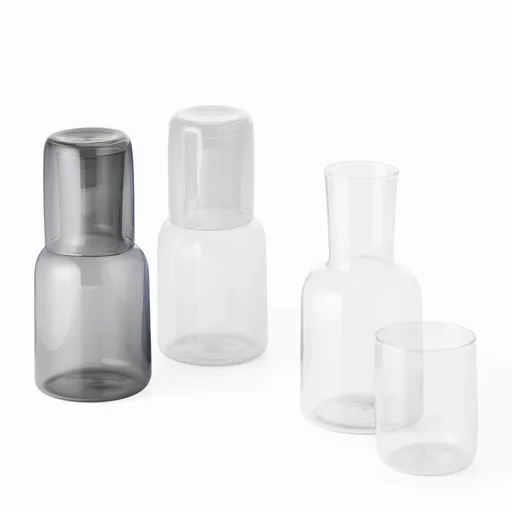 Carafă de apă Viva cu cană, gri - Philippi