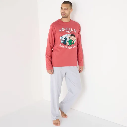 Pijamale Gaston Lagaffe cu maneca lunga