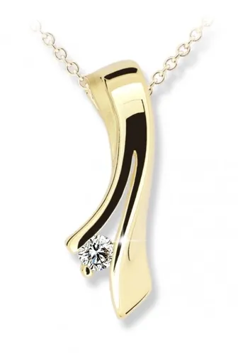Cutie Diamonds Pandantiv decent cu diamante din aur galben DZ6310-1796-40-00-X-1