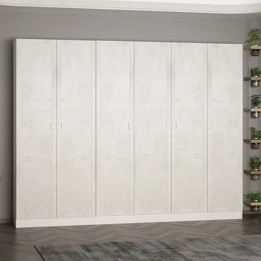 Cuier de perete, Hanah Home, Noah, 270x210x35 cm, Alb